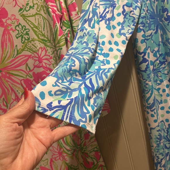 LILLY PULITZER XL Beautiful OPHELIA dress NWT in turquoise, blue and white - Picture 5 of 7